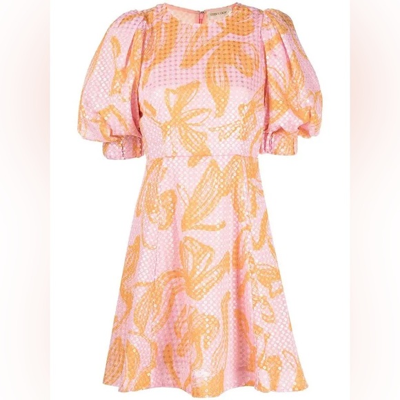 Stine Goya Celina Stroke Sequin Ini Dress Floral Print L - Picture 4 of 15